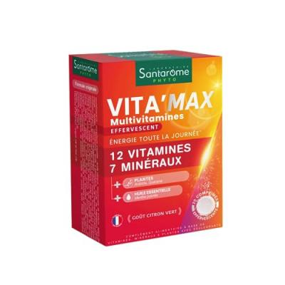 SANTAROME  Phyto Vita'Max Multivitamines Go&ucirc;t Citron Vert 20comp