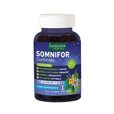 SANTAROME  Somnifor - 30 Gummies - Phyto - Pot 30 gommes