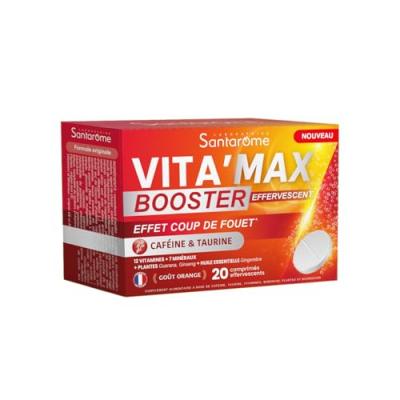 SANTAROME  Vita'Max Booster Effervescent Orange 20 Comprim&eacute;s