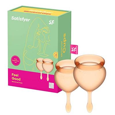  Satisfyer Feel Good Menstrual Cup Kit Orange 15+20ml