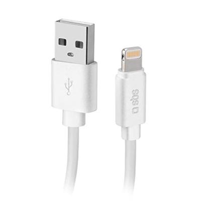 SBS  C&acirc;ble de donn&eacute;es USB 2.0 - Flash C-89 blanc pour iPhone