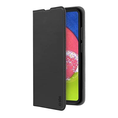SBS  &Eacute;tui Portefeuille en polyur&eacute;thane pour Samsung Galaxy A53, Noir