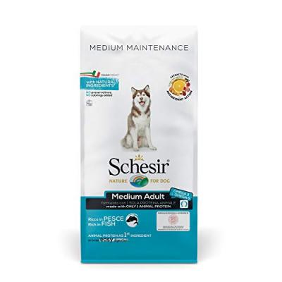 SCHESIR  Entretien Moyen Poisson Pour Chiens 12 Kg 