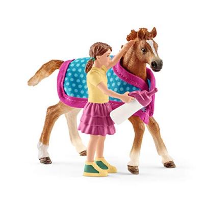SCHLEICH  - poulain avec couverture - 42361 SCH342361
