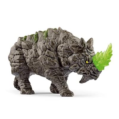 SCHLEICH  70157 Rhino de Pierre, d&egrave;s 7 Ans, Eldrador Creatures - Figurine, 16 X 6 X 8 cm