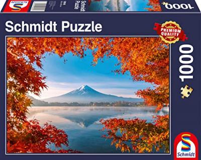 SCHMIDT SPIELE Puzzle 1000 pi&egrave;ces : paysage d'automne au fuji SCH4001504589462
