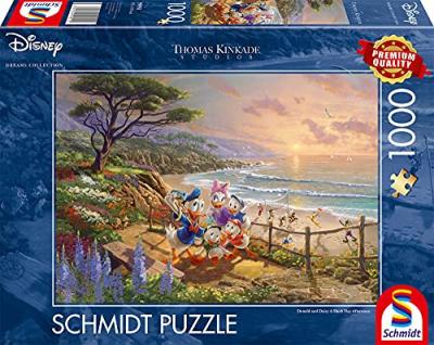 SCHMIDT SPIELE Puzzles -  - Disney, Donald & Daisy, A Duck Day Afternoon - 1000 pi&egrave;ces