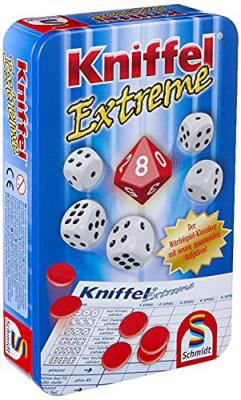 SCHMIDT SPIELE  51296 Kniffel Extr&ecirc;me, Bring Me Jeu en Bo&icirc;te M&eacute;tal