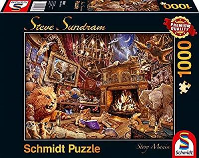 SCHMIDT SPIELE Puzzle 1000 pi&egrave;ces : Puzzle secret : Atelier d'artiste Coloris Unique