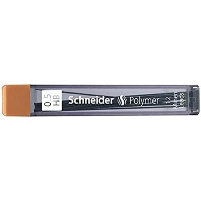 Schneider 187912&nbsp;Fein mine de polym&egrave;re Hi, 0,5&nbsp;mm, HB, noir, lot de 12