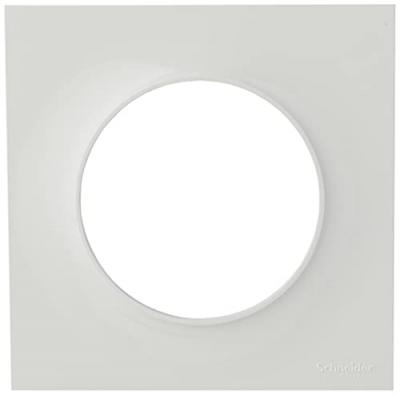 SCHNEIDER ELECTRIC  Plaque de finition 1 poste Odace Styl blanc