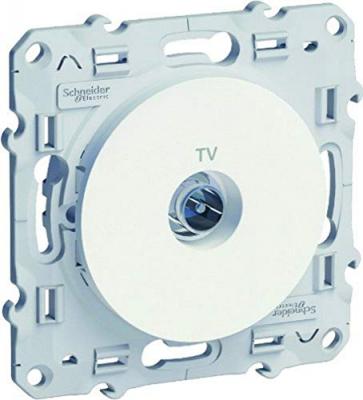 SCHNEIDER ELECTRIC  S520445 Prise TV Odace Blanc
