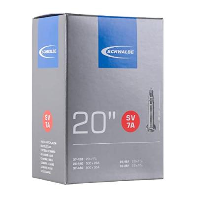 SCHWALBE Chambre &agrave; air  - 500 / 20x1 3/8 37-438 &agrave; 37-451 Presta 40 mm