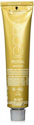 SCHWARZKOPF  Coloration Igora Royal Absolutes - Teinte 6-60