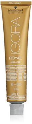 SCHWARZKOPF  Coloration Igora Royal Absolutes - Teinte 6-80