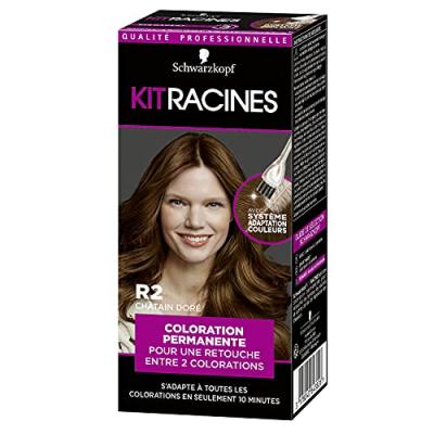 SCHWARZKOPF Coloration Permanente Kit Racine Ch&acirc;tain Dor&eacute;  - Le Kit De 11 Ml
