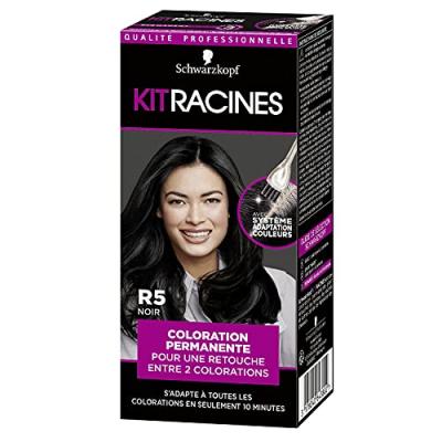 SCHWARZKOPF Coloration Permanente Kit Racines Noir R5  - La Boite De 22 Ml