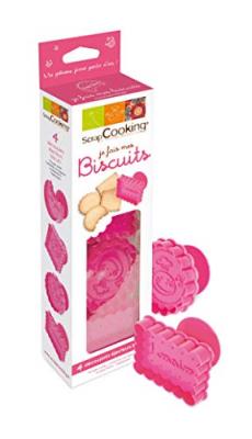 SCRAPCOOKING Kits 4 D&eacute;coupoirs - Je Fais Mes Biscuits - 