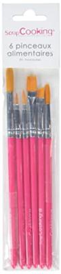 SCRAPCOOKING Pinceaux Alimentaires,  (x6)