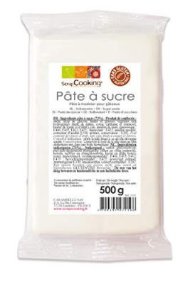 SCRAPCOOKING P&acirc;te &agrave; sucre Blanche 500 g -  - couleur variant