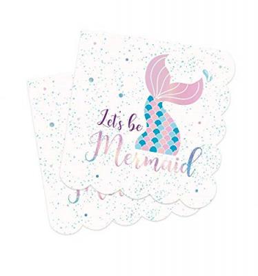 SCRAPCOOKING Lot de 20 serviettes - Sir&egrave;ne -  Party
