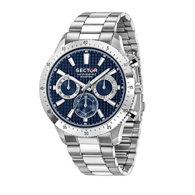 SECTOR Montre Homme  Montres 270 R3253578022 - Bracelet Acier Argent