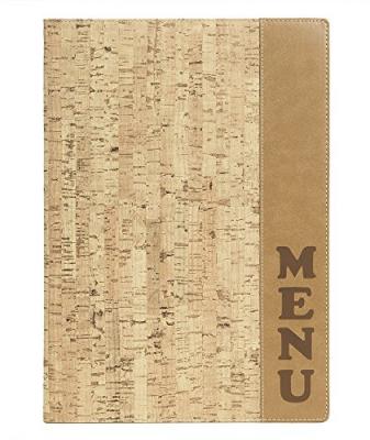 SECURIT   prot&egrave;ge-menus design cork, a4, beige noir