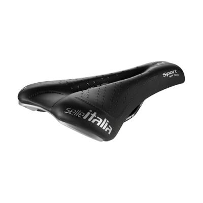 SELLE ITALIA Selle  Sport Gel Flow - Noir} - S2 - 140mm Wide, Noir}