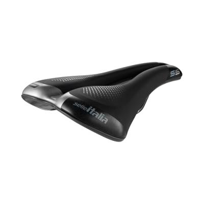 SELLE ITALIA  S5 Superflow Bike Saddle - Noir} - L3 - 160mm Wide, Noir}