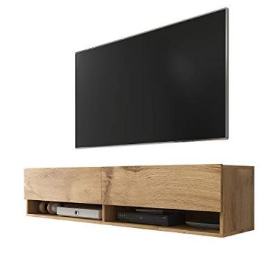 SELSEY  - wander - Meuble tv / Banc tv (ch&ecirc;ne wotan, 100 cm, sans led)