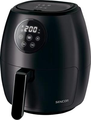 SENCOR Friteuse SFR 5030BK 3.5L 1300W 70dB Arr&ecirc;t Automatique Programmable Plastique Noir