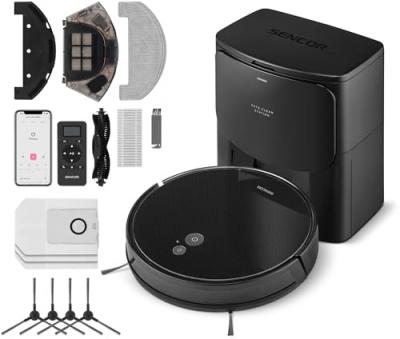 SENCOR Aspirateur robot laveur - SRV-6485BK - 3000 Pa - 140 min - 60 dB - Noir