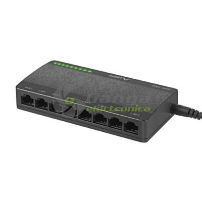 LANBERG Sennheiser  Switch DSP1-1008 - 8 PUERTOS GIGABIT - CHIPSET REALTEK RTL8370N-VB