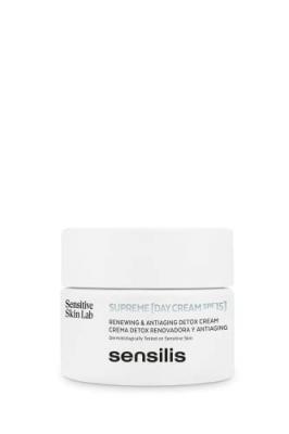 SENSILIS Supreme crema de d&iacute;a SPF15+ detox renovadora y antiaging 50 ml