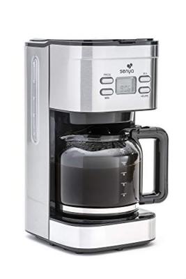 SENYA Cafeti&egrave;re programmable isotherme inox 1,5l family coffee