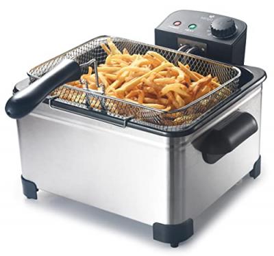 SENYA Friteuse &eacute;lectrique cuve amovible inox 5l - family fryer