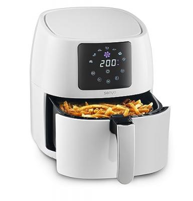 SENYA Friteuse sans huile &agrave; air chaud 4.5L grande capacit&eacute; blanche Air Fryer 1400W My Air Cook