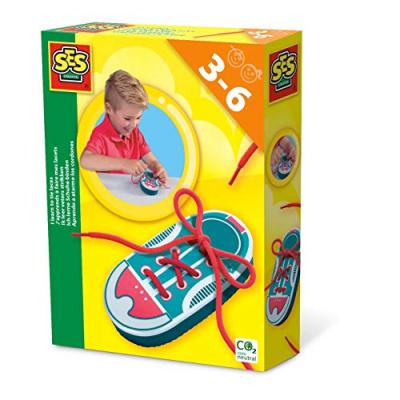 SES CREATIVE &reg; Jeu de la&ccedil;age j'apprends &agrave; faire mes lacets