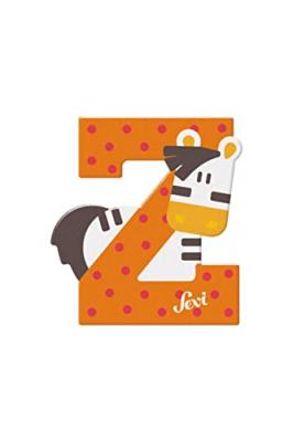 SEVI  animal lettre Z 10 cm orange
