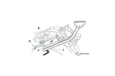 SHAD Kit fixation top case Top Master  Suzuki 750 GSX Inazuma 98-03