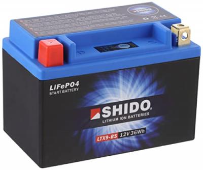SHIDO MOTORCYCLE BATTERIES SHIDO Batterie Lithium-Ion, moto & scooter, LTX9-BS