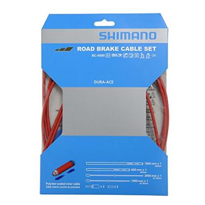 SHIMANO  jeu de c&acirc;bles de frein Dura-Ace BC-9000rouge 8 pi&egrave;ces