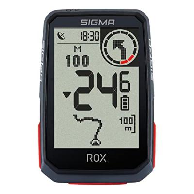SIGMA  Rox 4.0 + Sensor - Noir - Compteur kilom&eacute;trique taille UNICA