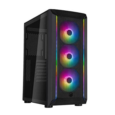 SILVERSTONE  fara 511z midi-tower, tempered glass - schwarz