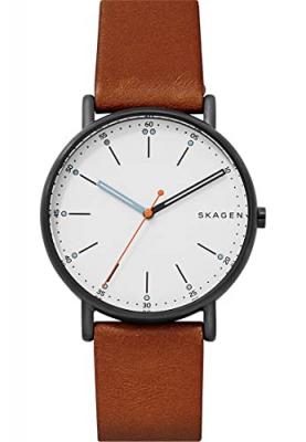 SKAGEN Montre  SKW6374 - SIGNATUR CUIR BRUN EC1 Homme
