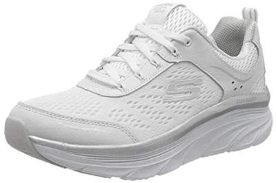 SKECHERS  pour femme. Chaussures D'Lux Walker-Infinite Motion blanc