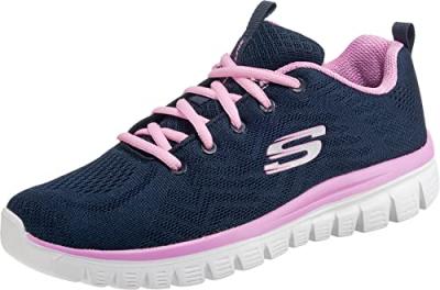 SKECHERS  Femme Graceful-Get Connected Baskets, Marine, 41 EU