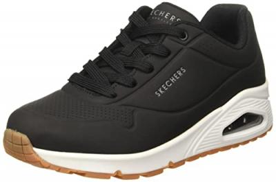 SKECHERS  Uno - Stand On Air - Baskets pour femme, noir fonc&eacute;, 35 EU