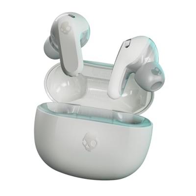 SKULLCANDY Ecouteurs sans fil  Rail ANC Bluetooth avec r&eacute;duction active du bruit Blanc 