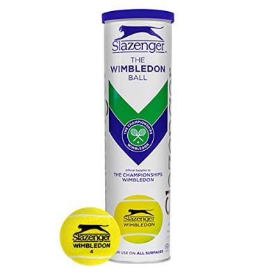 SLAZENGER  - Balles de Tennis Wimbledon - Tube de 4 balles